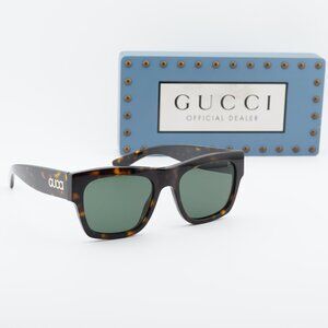 Gucci GG1793S 002 Square Sunglasses - Havana/Green
